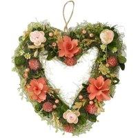 Smart Garden Products Artificial Hanging Door Wreath Spring Floral Decor