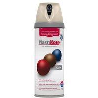 Plastikote 22123 400ml Premium Spray Paint Satin - Warm Grey