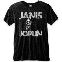 Janis Joplin Shea Stadium NYC 70 T-Shirt in Black | Size: Medium