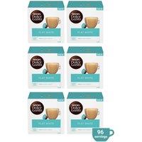 Nescafe Dolce Gusto Coffee Pods 6 Boxes (96 drinks), Flat White in Blue