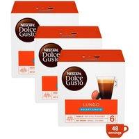 Nescafe Dolce Gusto Lungo Coffee Pods, Decaffeinato - 48 Servings in Orange