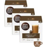 Nescafe Dolce Gusto Cafe Au Lait Intenso Coffee Pods - 48 Servings in Brown