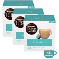 Nescafe Dolce Gusto Flat White Coffee Pods, Arabica & Robusta - 48 Servings in Teal