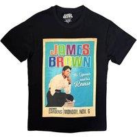 Rock Off officially Licensed Products James Brown Mr Dynamite T-Shirt in Black | Size: Medium