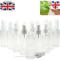 ATEK 10 Pack 30ml Spray Bottle Plastic Small Squirt Clear Refillable Empty Travel Bottles for Cleaning, Facial Spray, Perfume, Plants