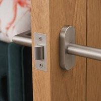 Forgeworks Thin Frame 40mm Short Latch Satin Stainless Steel Finish in Silver