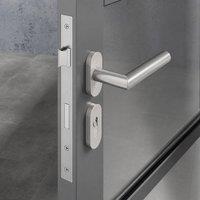 Forgeworks Thin Frame Sashlock Satin Stainless Steel Finish 35mm in Silver