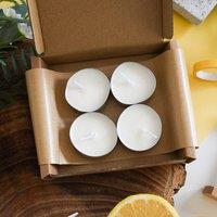 Natural Spa Cosmetics Natural Tealight Candles (Pack of 4) | Size: 4 Pack