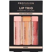 Profusion Cosmetics Lip Trio High Shine Lip Gloss - Nudes in Nude | Size: 15ml