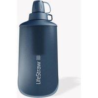 Lifestraw Peak Series 650ml Squeeze Bottle Water Filter in Dark Blue