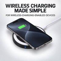 BluCore Slim Wireless Charging Pad for Compatible Smartphones in Black