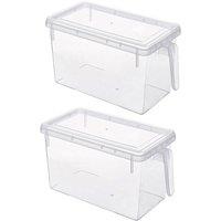 PAWNORA Set of 2 Fridge Storage Box Container in Clear