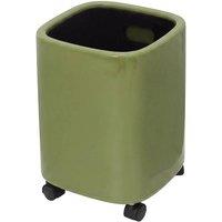 PAWNORA 12L Wheeled Rubbish Bin green