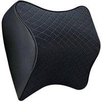 SPETLEK Car Neck Pillow Memory Foam Headrest Cushion in Black | Size: 120 cm x 135 cm