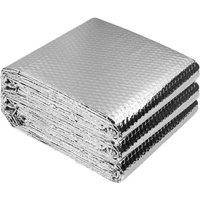 SPETLEK 0.6 x 5m Self Adhesive Aluminium Foil Double Bubble Insulation in Silver | Size: 1000mm x 400mm