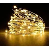 SPETLEK 10m Warm White Micro Rice Fairy Curtain String Lights