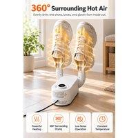 INMTFEI Foldable Heat Shoe Dryer, Constant Temperature, Home, Travel, Outdoor Use in White