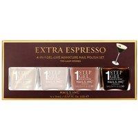 Nails Inc Women's Extra Espresso 1-Step Gel-like It's Topless 4-Piece Nail Polish Gift Set