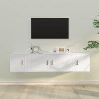 Berkfield Home 3 Piece TV Cabinet Set White Engineered Wood