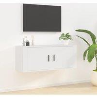 Berkfield Home Wall Mounted TV Cabinet White 100x34.5x40 cm