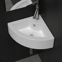 Berkfield Home Wash Basin with Overflow 45x32x12.5 cm White