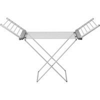 Home Republic Winged Foldable Heated Air Dryer with Aluminium Frame in Grey