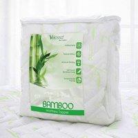 Velosso Luxury Bamboo Mattress Topper Toppers & Protectors in White | Size: Super King