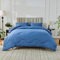 GAVENO CAVAILIA Coverless Microfiber Duvet in Blue | Size: King