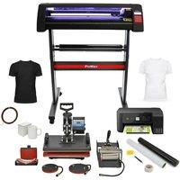 Monstershop PixMax Da Vinci Bundle 5 in 1 Heat Press, LED Vinyl Cutter, Printer