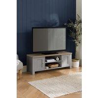 Birlea TV Unit Blue Oak Highgate Large Entertainment Navy Farmhouse Shabby Chic in Grey