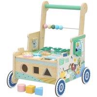 AIYAPLAY Wooden Baby Walker for 1-3 Years, Push Along Walker Toys for 1-3 in Green