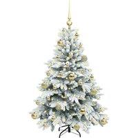 Berkfield Home Beautiful Artificial Christmas Tree with 150 LEDs Green 120 cm PE
