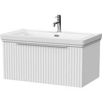 Balterley Callingwood 1 Drawer Vanity & 1TH Fireclay Basin, Matt White - 800mm