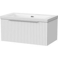 Balterley Callingwood 1 Drawer Vanity & 0TH Fireclay Basin, Matt White - 800mm