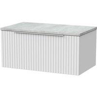 Balterley Callingwood 1 Drawer Vanity & Bellato Top, Matt White - 800mm
