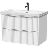 Balterley Callingwood 2 Drawer Vanity & 1TH Fireclay Basin, Matt White - 800mm