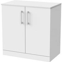 Balterley Pershall 2 Door Vanity Unit & Laminate Top, Matt White - 800mm