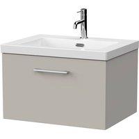 Balterley Pershall 1 Drawer Vanity & 1TH Fireclay Basin, Pebble Grey - 600mm