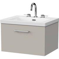 Balterley Pershall 1 Drawer Vanity & 3TH Fireclay Basin, Pebble Grey - 600mm