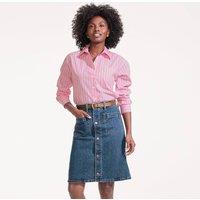 Lands' End Women's Petite Soft Denim Above The Knee Skirt in Mid Blue | Size: 10