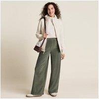 Lands' End Women's Sport Knit Wide Leg Corduroy Trousers in Dark Green | Size: Medium