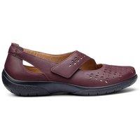 Hotter Women's Wide Fit 'Daphne' Mary Janes in Maroon | Size: 5