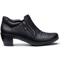 Hotter Women's 'Hutton' Heeled Shoes in Black | Size: 7.5