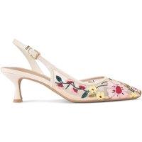 KG Kurt Geiger Women's 'Aria Low2' Fabric Heels in White | Size: 3