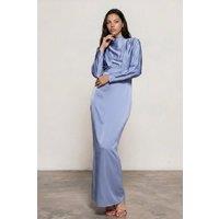 TFNC London Women's Ziya Blue Maxi Dress | Size: 14