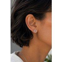 Otis Jaxon London Women's Sunray Small Silver Stud Earrings