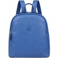 Woodland Leathers Women's Women's Small Leather Convertible Backpack in Blue