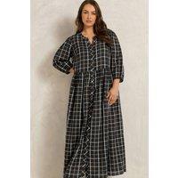 Evans Women's Tiered Maxi Dress in Black | Size: 30-32