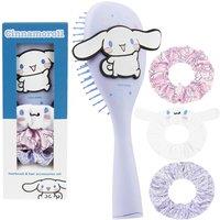 Hello Kitty Women's Cinnamoroll Hair Brush & Scrunchies Set Anime Gift in Lilac