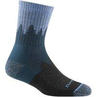 Darn Tough Vermont Women's Micro Crew Midweight Hiking Merino Wool Seamless Socks in Blue | Size: Medium